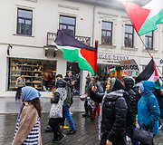 Palestinos palaikymo akcija Kaune