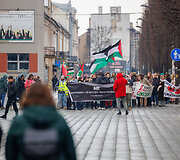 Palestinos palaikymo akcija Kaune