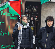 Palestinos palaikymo akcija Kaune