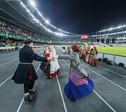 Dj Kaziuko muzika stadione pakėlė sirgalius