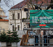 Kaune puo&scaron;iama Kalėdų eglė
