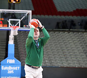 Arvydas Sabonis rinktinės treniruotėje