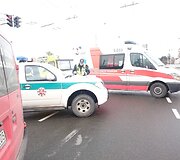 Avarija Sukilėlių prospekto ir Tvirtovės alėjos sankryžoje