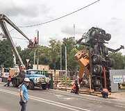 Krano i&scaron;kėlimo operacija