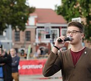 Kauniečiai krep&scaron;inio rungtynes žiūrėjo drauge