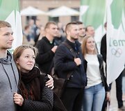 Kauniečiai krep&scaron;inio rungtynes žiūrėjo drauge