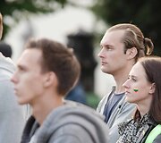 Kauniečiai krep&scaron;inio rungtynes žiūrėjo drauge