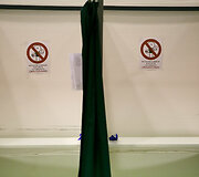 Kauniečiai balsuoja Seimo rinkimuose