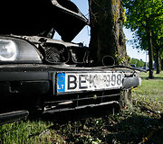 BMW avarija Jonavos gatvėje