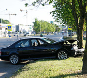 BMW avarija Jonavos gatvėje