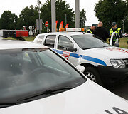 Policijos reido akimirka