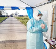 Projekto #Prie&scaron;akinėseLinijose diena &Scaron;ilutės Mobiliajame patikros punkte