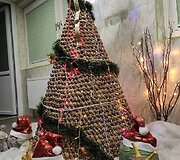Sraigių kiautų eglutė stebina net visko mačiusius
