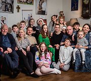 Kalėdos 2023-iaisiais, kurias &scaron;ventė su Jurgitos tėvais bei brolio ir sesės &scaron;eimomis