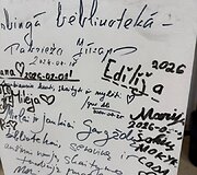Vaikai apra&scaron;inėjo sieną, kurioje savo linkėjimus buvo palikę kūrėjai
