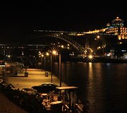 Nuostabus Porto vaizdas naktį.