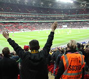 Lietuvos ir Anglijos futbolo sirgaliai Londone ir &bdquo;Wembley&ldquo; stadione