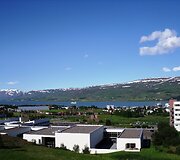 Islandija. Akureirio kra&scaron;tovaizdis