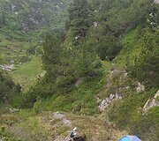 Nakvynės vieta kalnuose, kur buvo ne tik &scaron;alta, bet ir briedžių