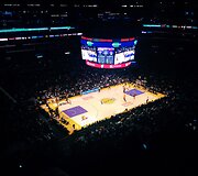 Los Andželo "Lakers" prie&scaron; Majamio "Heat" Staples arenoje Los Andžele, Kalifornijojej, JAV