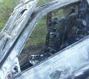 Pilaitėje sudegė automobilis