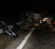 Magistralėje &bdquo;Via Baltica&ldquo; susidūrus trims ma&scaron;inoms žuvo BMW vairuotojas