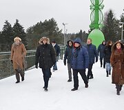 Pėsčiųjų ir dviračių tiltas Alytuje jau atidarytas