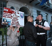 Protesto akcija Londone buvo nesankcionuota