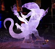 Festivalio &bdquo;Ice on Whyte&ldquo; trečios vietos laimėtoja &ndash; skulptūra &bdquo;Watch out&ldquo;