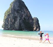 Kupečių &scaron;eima Krabi saloje Tailande