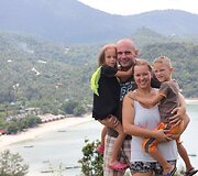 Koh Phangan sala pusmetį buvo Kupečių &scaron;eimos namai
