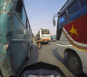 Kova už vietą kelyje link Katmandu