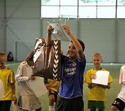 Žongliravimo kamuoliu konkurso nugalėtojas Lukas. &Scaron;iame konkurse buvo bandoma pasiekti ir naują rekordą