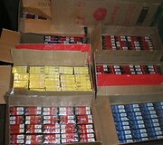 Pareigūnų konfiskuotos kontrabandinės cigaretės