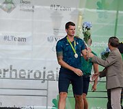 Kauno Rotu&scaron;ės aik&scaron;tėje pagerbti i&scaron; Rio sugrįžę Lietuvos sportininkai