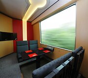 Viena i&scaron; turistinio traukinio kupė