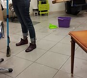 Prekybos centre &bdquo;Saulėtekis&ldquo; patalpas po kiekvienos liūties užlieja