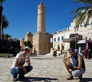 Broliai Vytautas ir Vaidas Mikaičiai Tunise