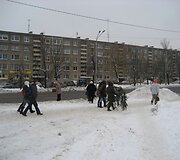 Dovanotomis eglių &scaron;akomis ypač džiaugėsi netikėtai akcijos vietoje atsiradę kauniečiai