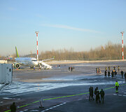 Pirmojo skrydžio su &bdquo;Bombardier CS300&ldquo; akimirkos