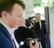 Pirmojo skrydžio su &bdquo;Bombardier CS300&ldquo; akimirkos