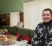 Vabalų kaime 400 metų amžiaus savo tėvų name tebegyvenanti Herta Kalvienė