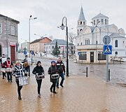 Kovo 11-ąją Ukmerge pražygiavo perkusijos grupė, vadovaujama Tomo Kulikausko