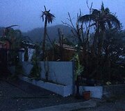 &Scaron;v. Bortolomėjaus sala po ją nusiaubusio uragano Irma