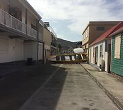 &Scaron;v. Bortolomėjaus sala po ją nusiaubusio uragano Irma