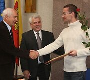 T.Bukis pagerbtas už darbą informacinių technologijų srityje. 2010 m. spalio 11 d.