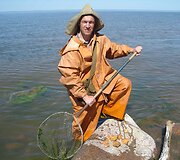Gidas Igoris Osnač kartais gintarų gaudymui paskiria ir visą dieną.