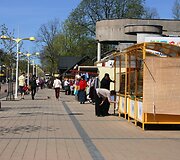 Palanga antradienį jau sulaukė nemažai lankytojų. 