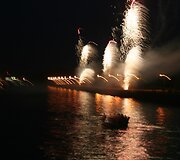 &Scaron;ventinis fejerverkas i&scaron; Smiltynės