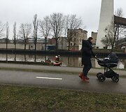 Danės upėje i&scaron;siliejo dyzelinas